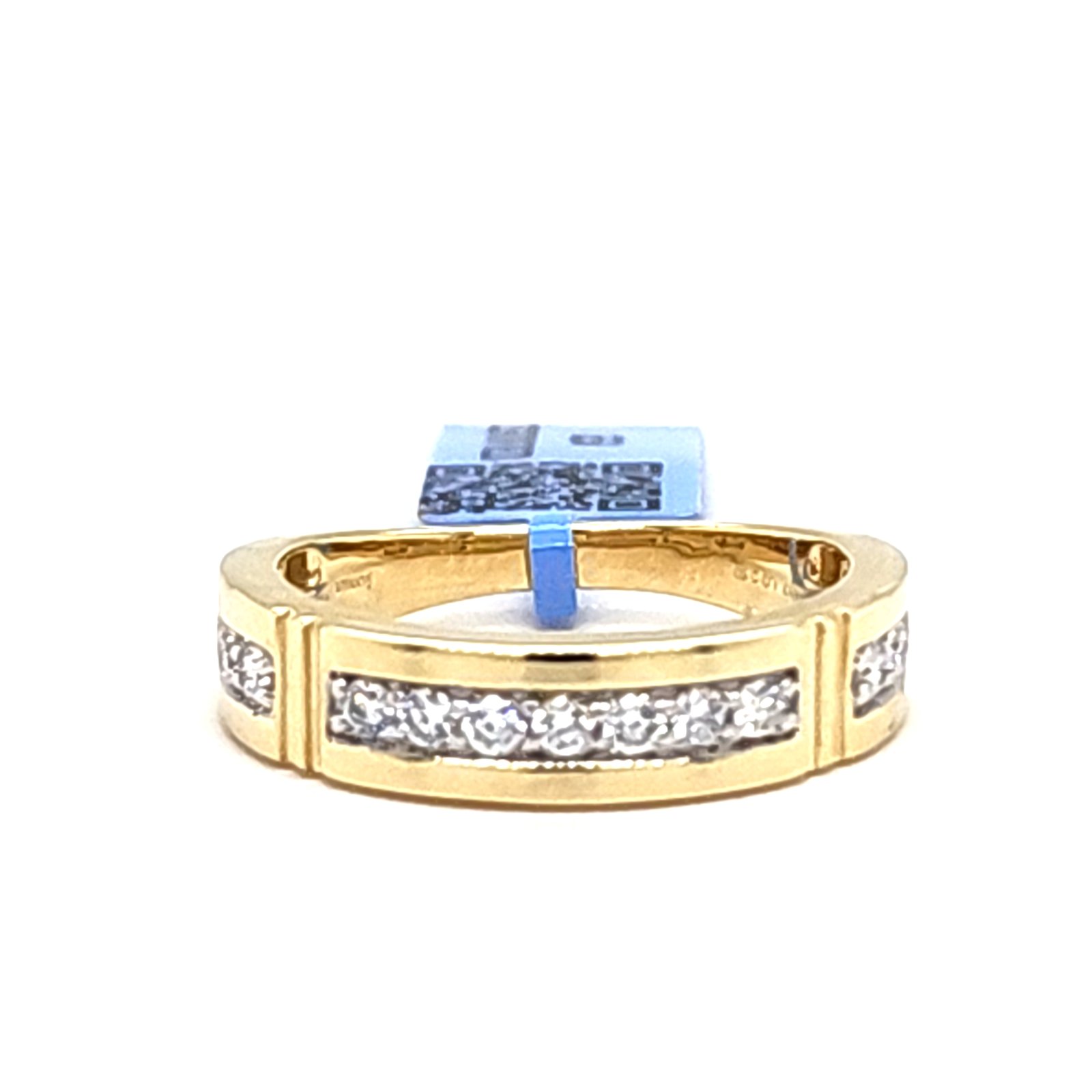 LG - 10K 0.50CT D-BAND MEN RDS PRONG SETTING CERTIFIED